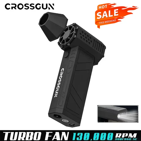 CROSSGUN 제트 터보 킹콩 제트 팬 강력한 팬 휴대용 핸드 헬드 LED 조명 먼지 제거 컴퓨터 허리케인 폭풍 X3