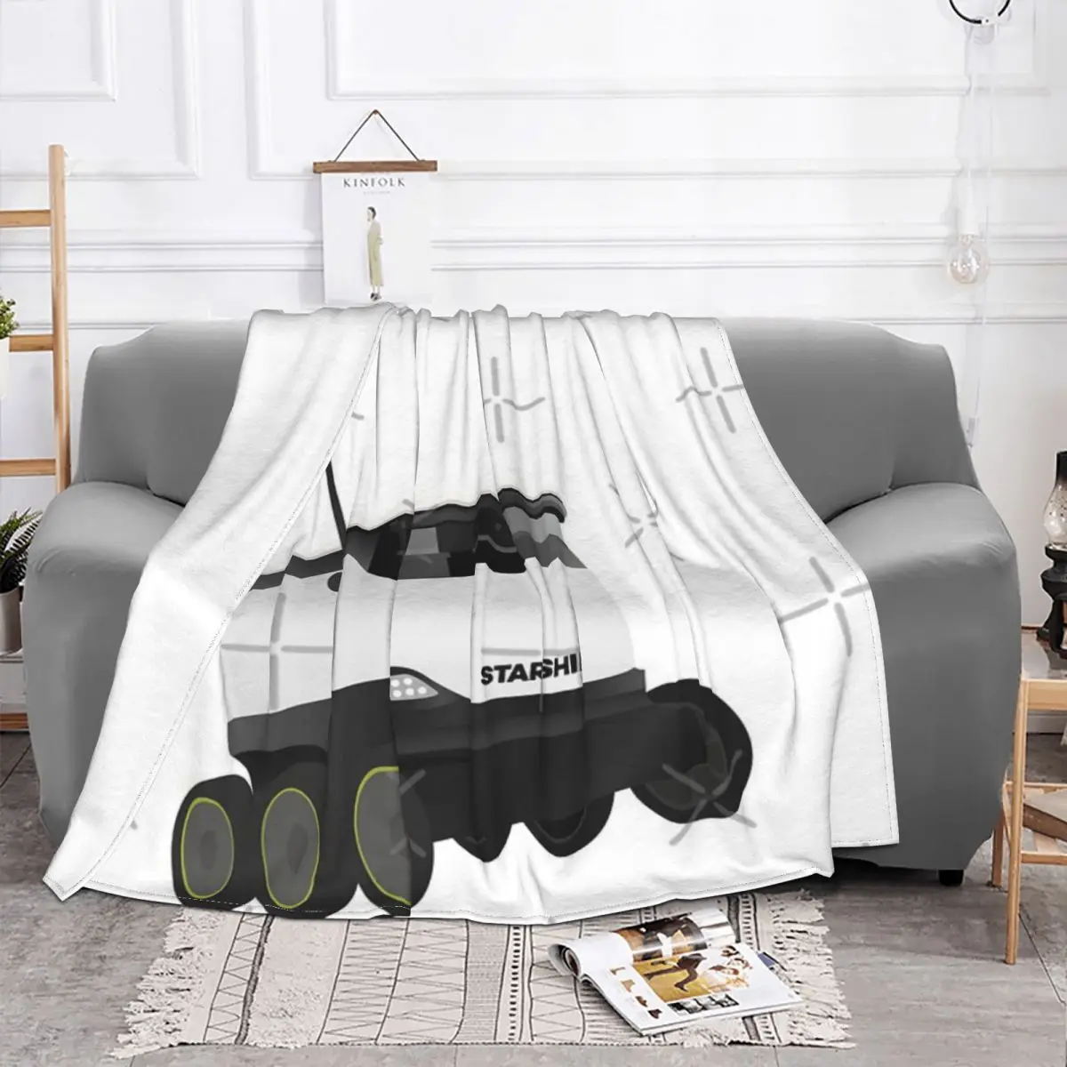 Little Starship Robot Home Blanket Winter Blankets Home And Decoration Throw Blanket