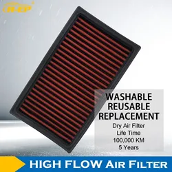 R-EP Replacement Air Filter Fits for Nissan Qashqai Note Wingroad Performance Cold Air Intake Washable Reusable Filters