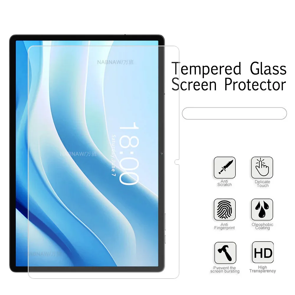 2 Pieces Ultra Clear Scratch Proof Screen Protector Tempered Glass For Teclast T50 Max 11 inch Display Screen Anti-Damage Film