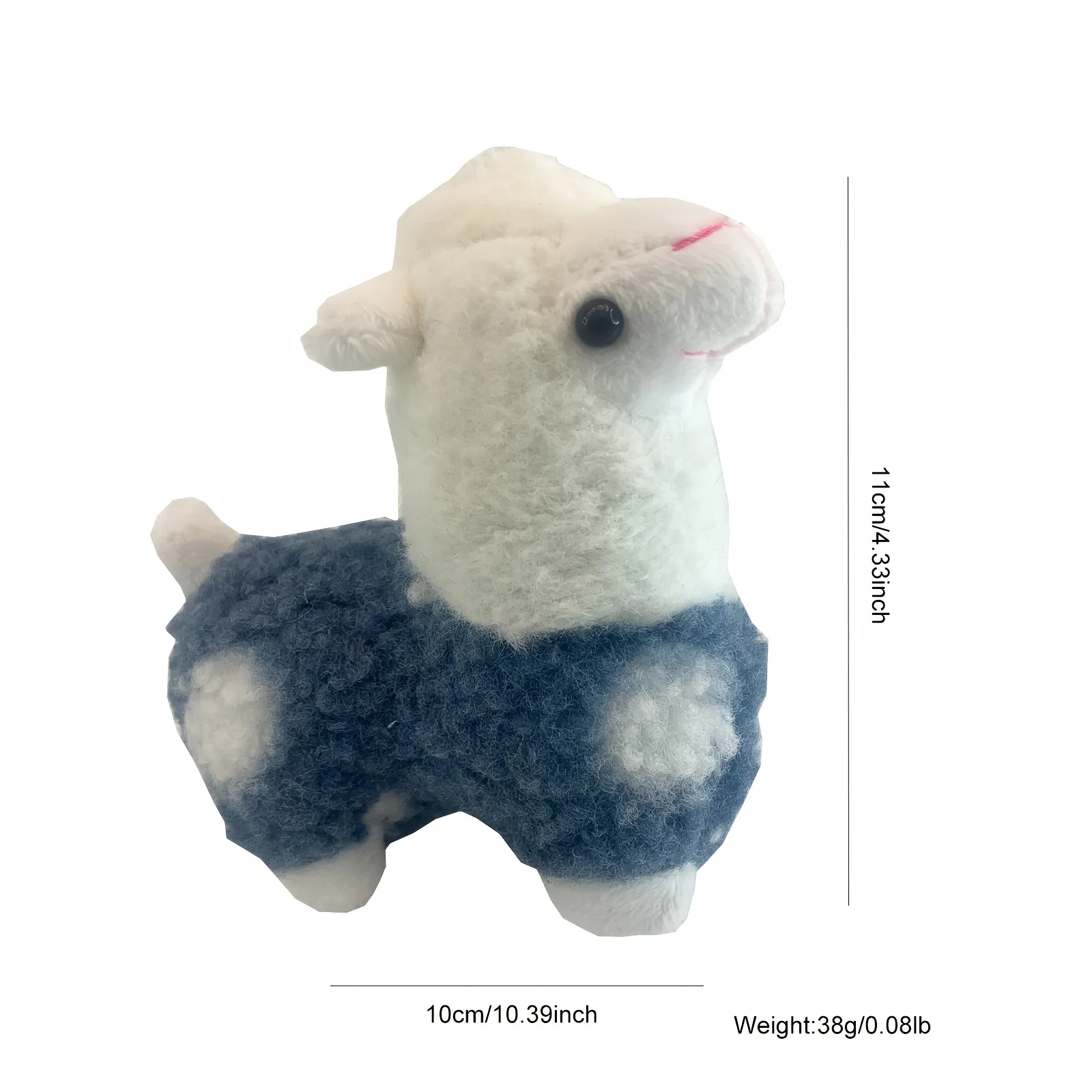 Ddsmoe 11cm/4.33 polegada bonito alpacaplush chaveiro macio recheado dos desenhos animados boneca diabo preto brinquedo de pelúcia boneca chaveiro crianças childr