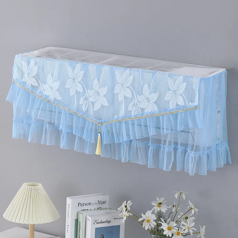 Lace Air Conditioner Covers Household Dust-proof Fashion Modern Home Decoration Tassels Wall Mounted Protector Luxury Washable