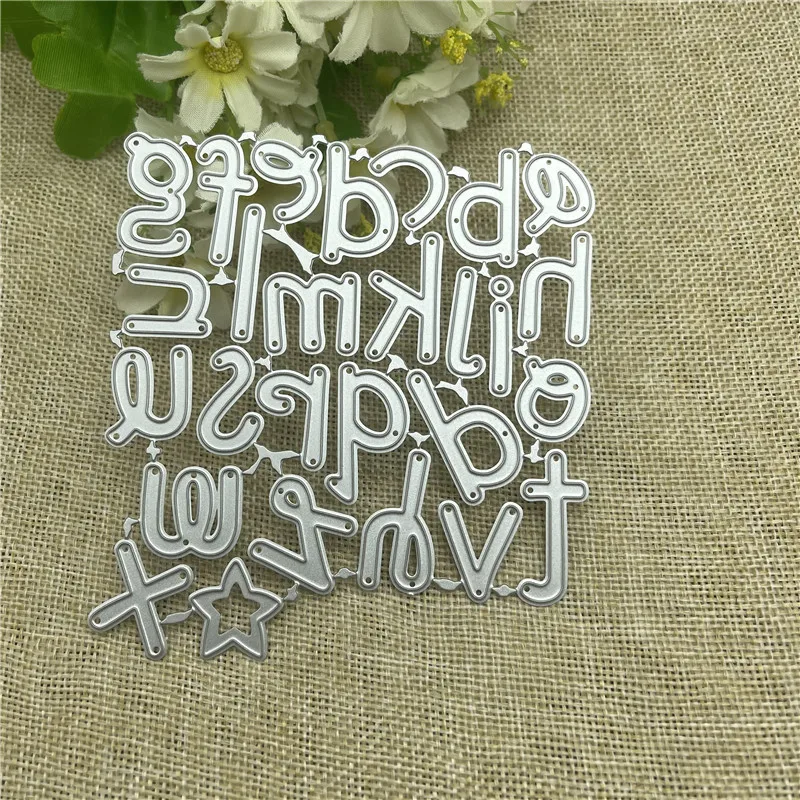 (9 Styles) 26 English Alphabet Letters Metal Cutting Dies DIY Scrapbooking Paper Photo Album Crafts Mould Cards Punch Stencils