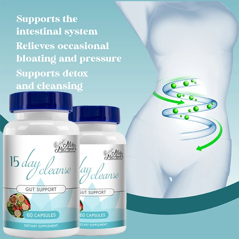 1 bottle of colon melting cleansing capsule for overall colon, digestive regulation, and intestinal health