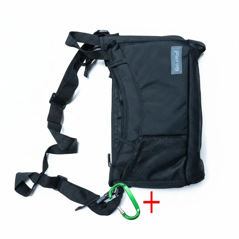 

Подвесная сумка для детской коляски - органайзер с несколькими карманами для подгузников/салфеток, универсальный регулируемый ремень, нейлоновый чехол для хранения