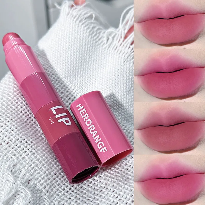 HERORANGE~A Four-Color Combination Lipstick Plain White Matte Velvet Multi-Color Lipstick