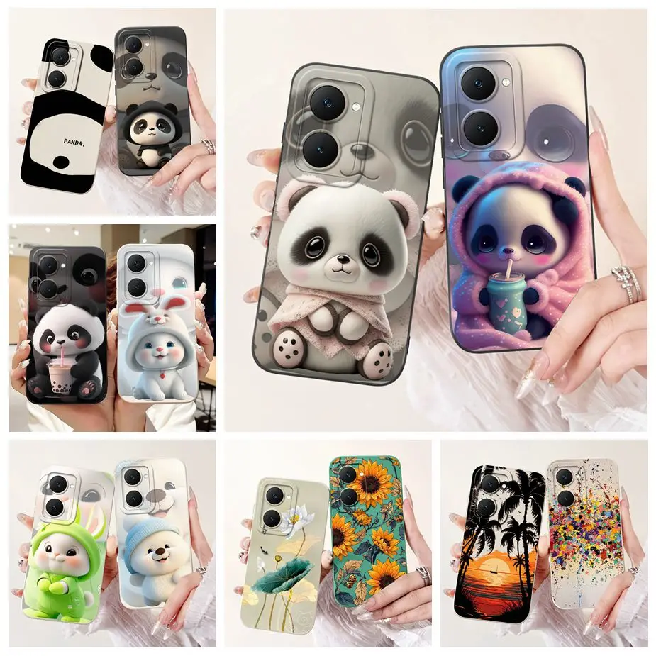 For Vivo Y28s Case Vivo Y03 Y03t V2332 Popular Cartoon Cover Soft Silicone Case For Vivo Y18 Y18i Y18e Y18t VivoY03 t Cover Bags