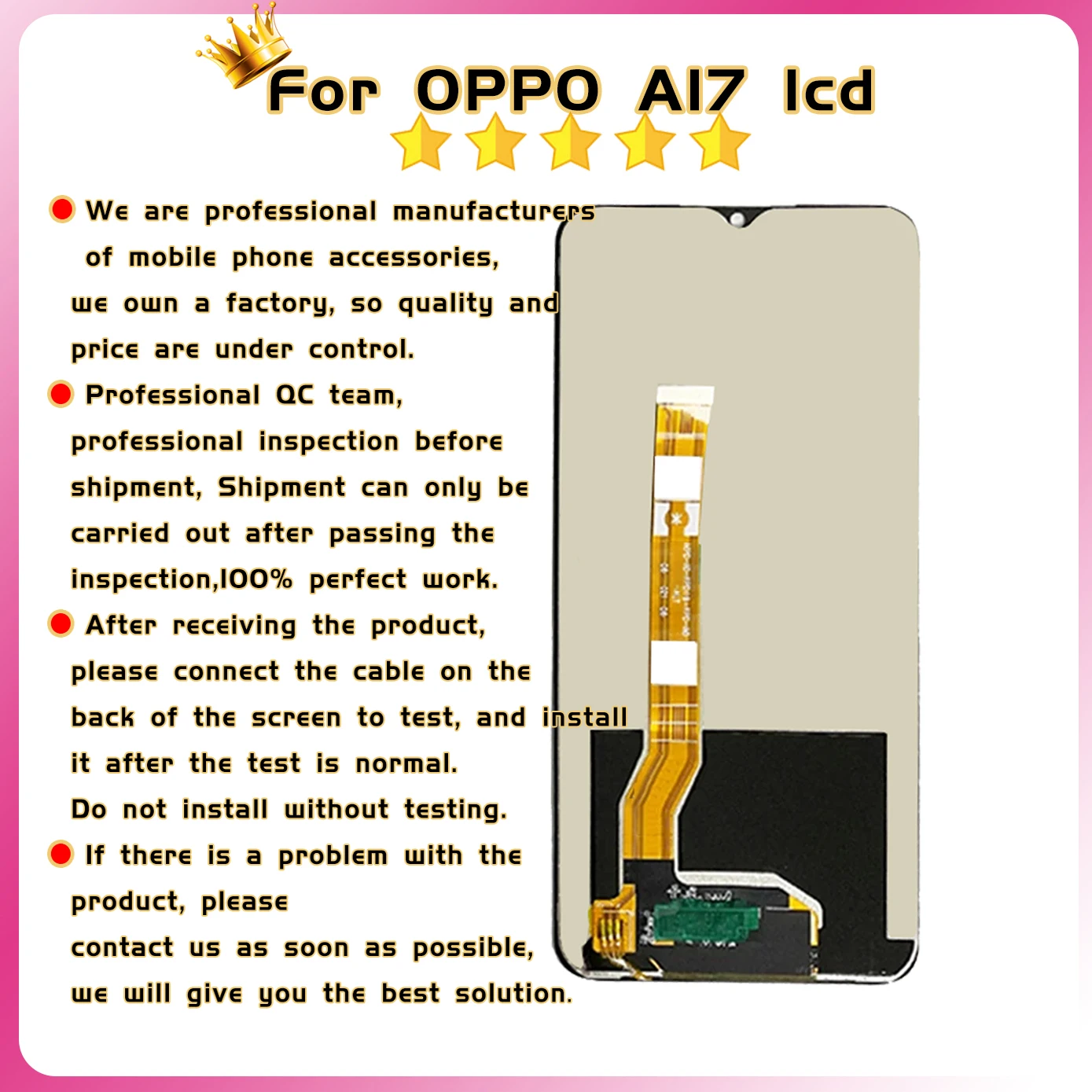 6.5\'\' LCD For Oppo A17K CPH2471 LCD Display Touch Screen For Oppo A17 CPH2477 LCD Didsplay Digitizer Assembly Replacement