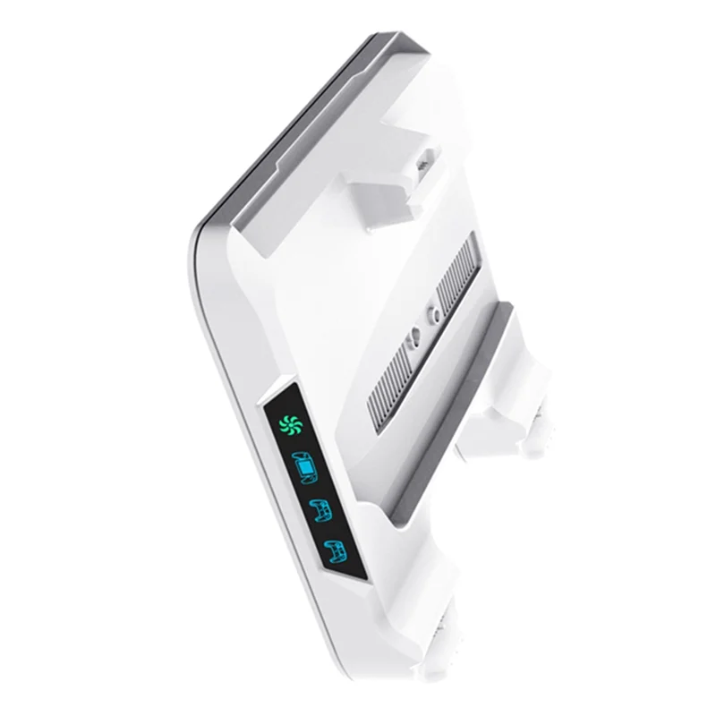 APPLIA-For PS5 PRO/Ps5slim/PS5 Console Cooling Stand Charging Station Dock Controller Storage Rack With Cooling Fan