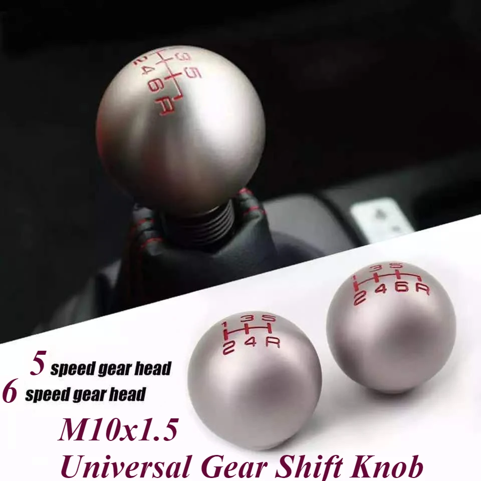 

5 or 6 Speed Type R Shift Knob For Honda Acura Civic Si Solid Style M10x1.5 Universal 54102-SMT-E01