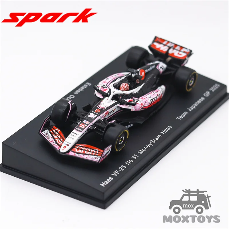 

Spark 1:64 HAAS VF-25 NO.31 MONEYGRAM HAAS TEAM JAPANESE GP2025 Diecast Model Car