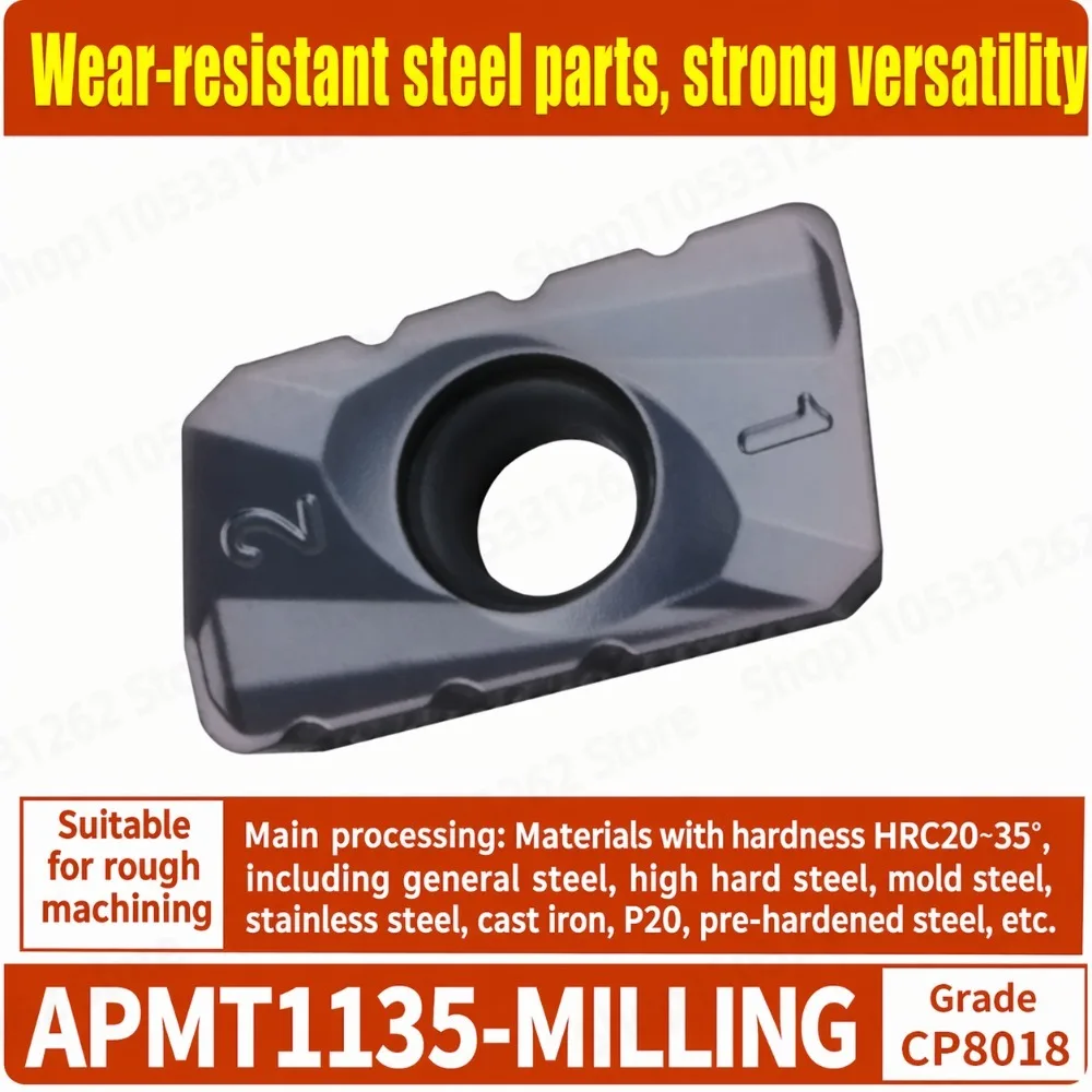 APMT1135 APMT1604PDER Serrated Carbide Milling Insert Roughing for Steel Stainless Steel Cast Iron