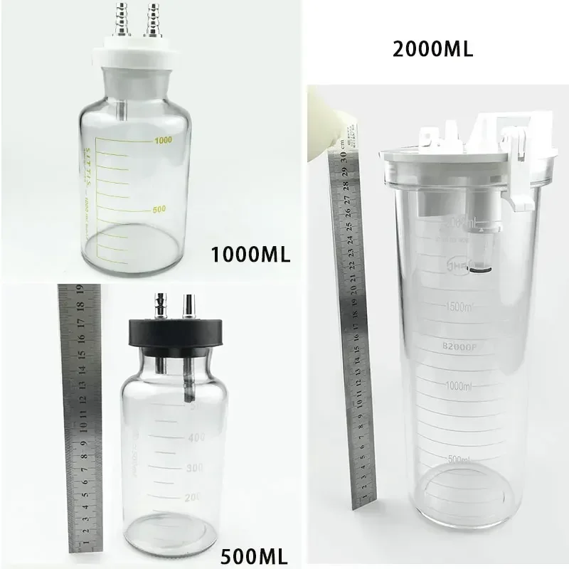 Liposukcja Fat Collection 2000ml/1000ml/500ml Autoklawowalny kanister Narzędzia do liposukcji Narzędzia kosmetyczne