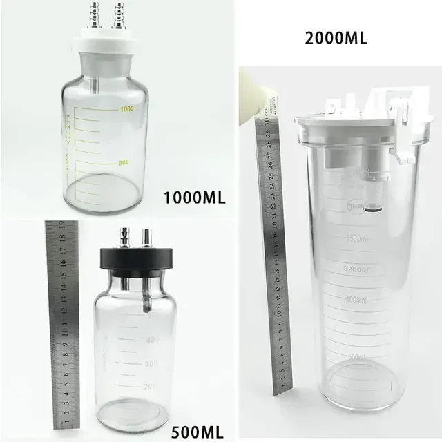 Liposukcja Fat Collection 2000ml/1000ml/500ml Autoklawowalny kanister Narzędzia do liposukcji Narzędzia kosmetyczne