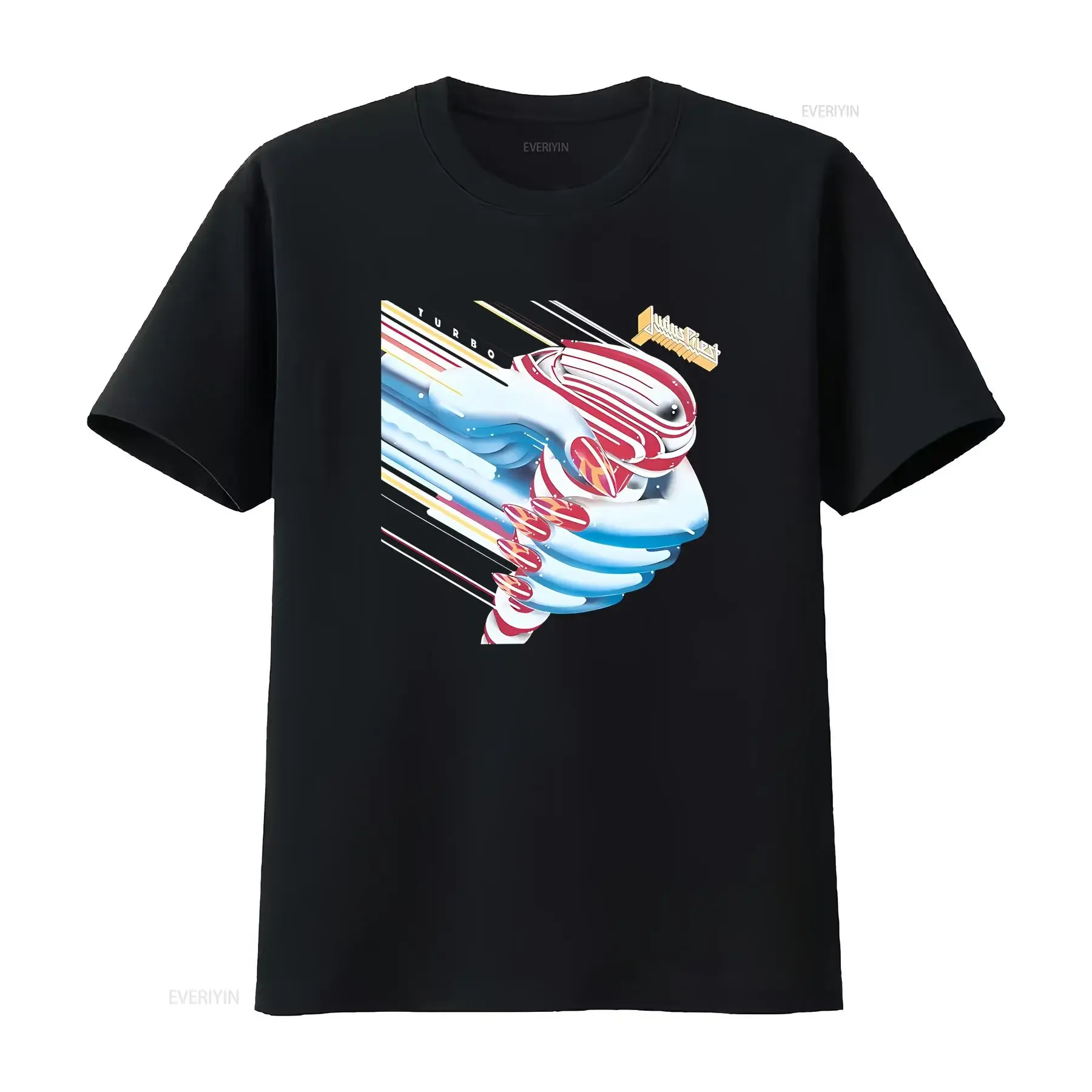 Judas Priest Metal Band Turbo T Shirt vintage Washed Stretched Comfortable Breathable Slightly Casual homme fashion Unisex