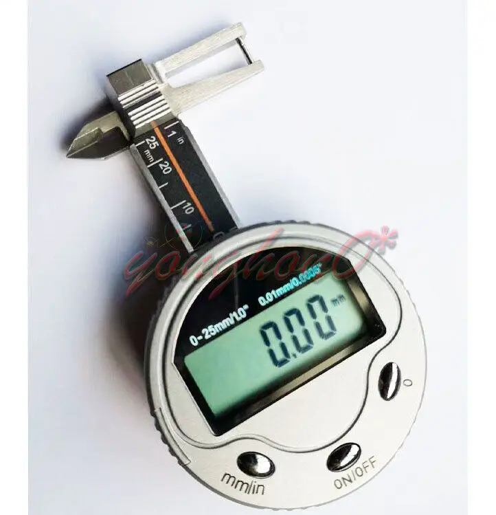 

Mini Pocket Circular Digital Jewelry Gem Thickness Gauge Caliper 0-25mm New