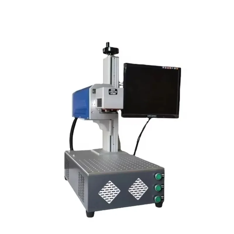 Desktop Fiber L-aser Marking Machine ML20W 30W 50W Marker  For Metal SS CS AL Sliver
