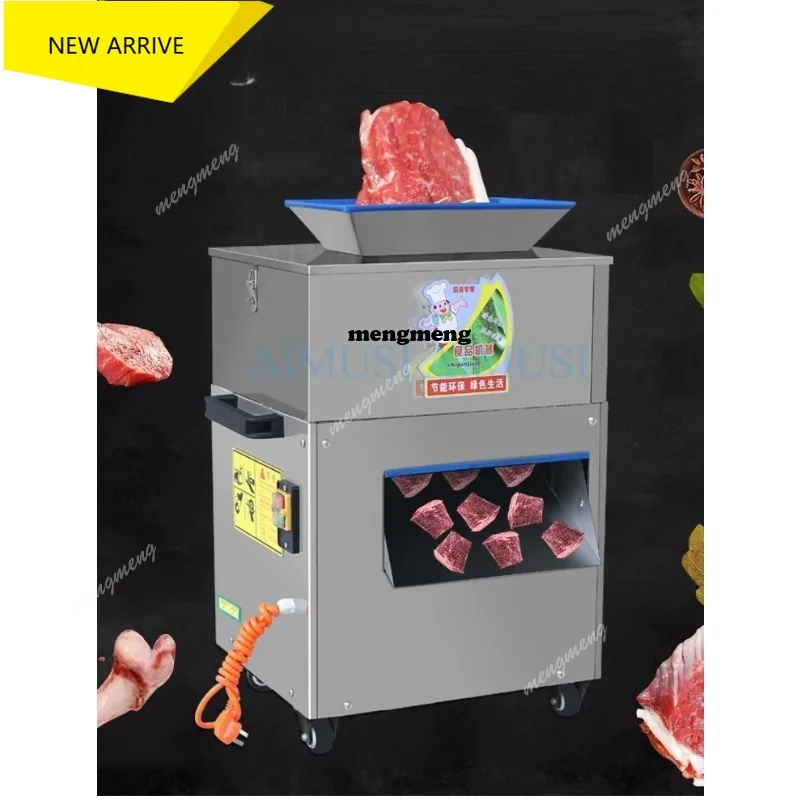 

High Quality Automatic Poultry Meat Dicer beef Cutting Fish Shredding Machine Frozen Meat Slicer 1.5-3cm Chicken Cube Meat Cutte