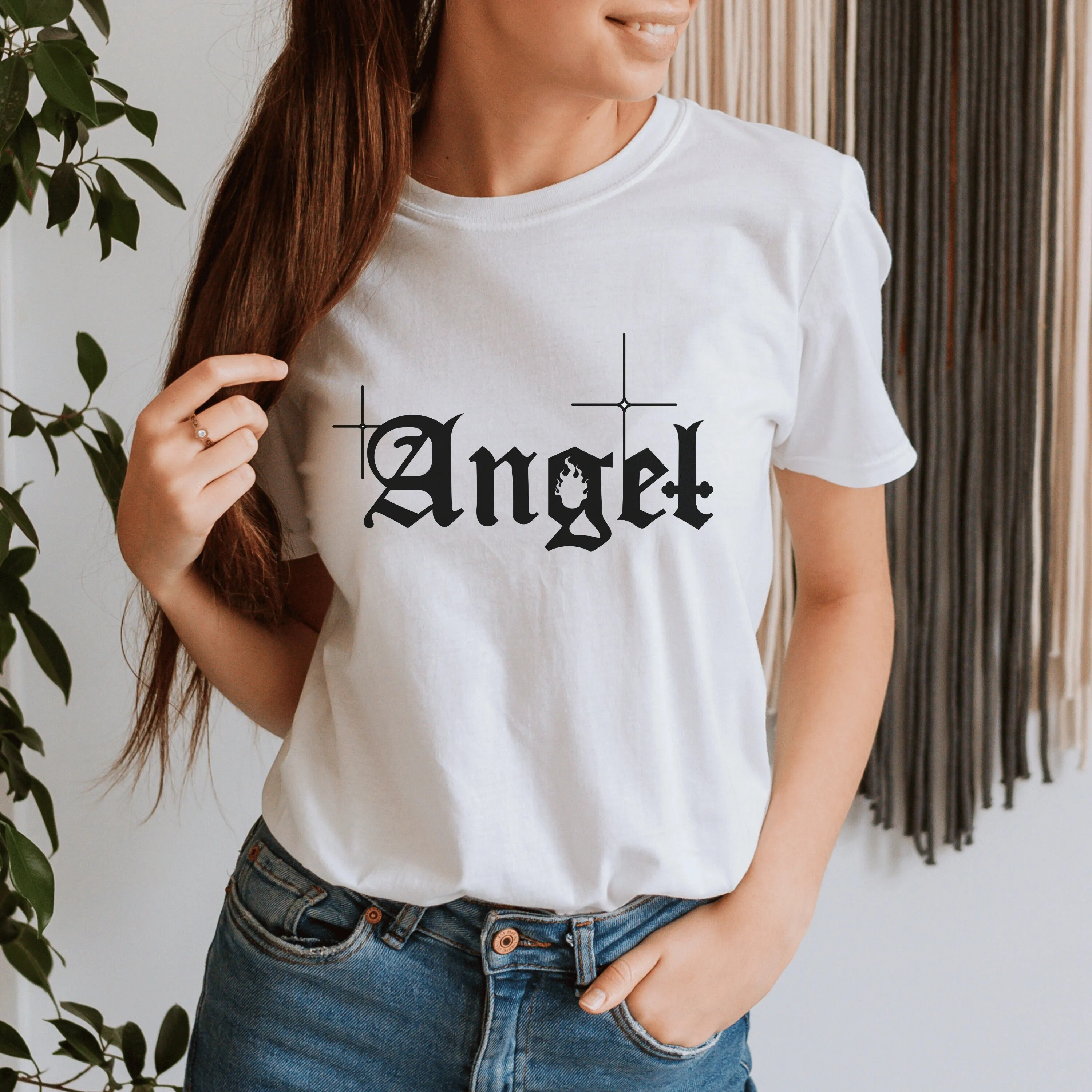 Angel T Shirt Cute Cry Baby Tattoo Clothing Sad Girl for Her Sister