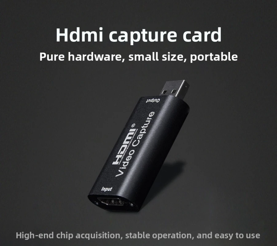 1080P HDMI to USB 2.0 Video Capture Card for Gaming And Real-Time Streaming High-Definition Recorder