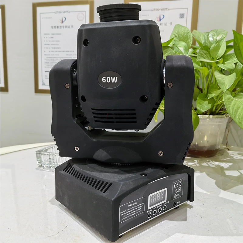 Мини-прожектор с 7 гобо, открытый, 60 Вт, светодиодный, для профессионального оборудования, дискотек, вечеринок, баров, с управлением DMX, стробоскоп.