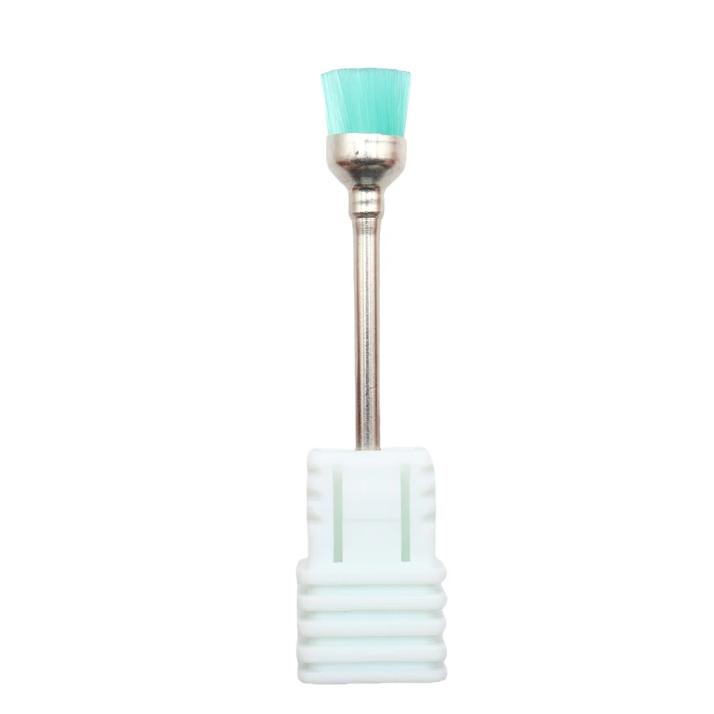1Pcs Green  Electric Manicure Brush Nail Drill Bits Cuticle Bit  (3/32 Inch), Professional Rotary Burrs  Cuticle Remover Bits