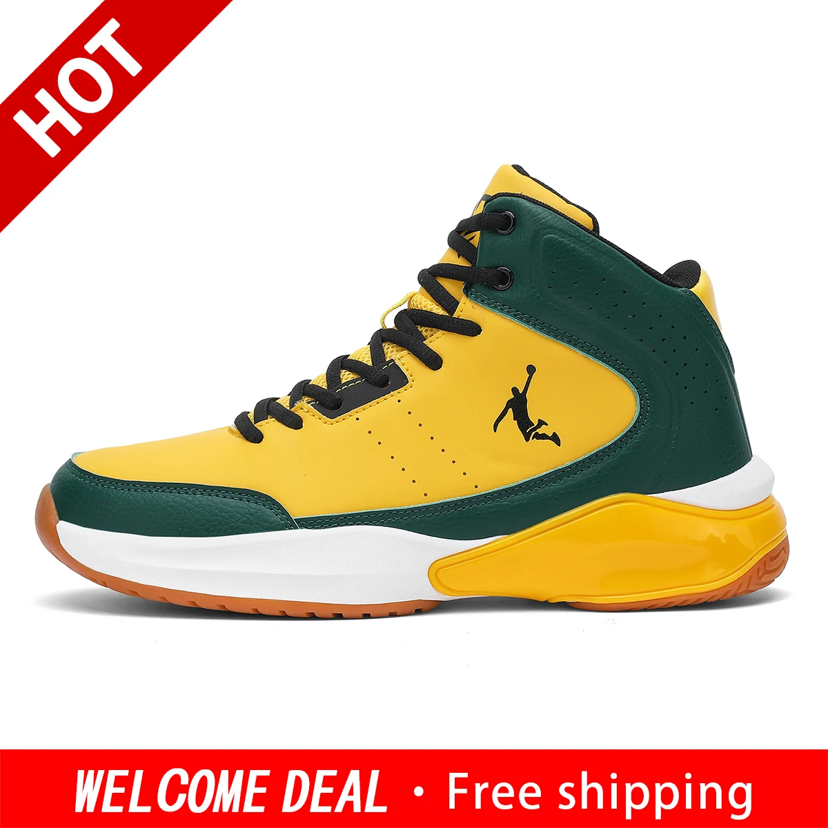 Men Women High Top Basketball Sneakers Classic Black White Outdoor Street Trend Versatile Casual Sport Shoes