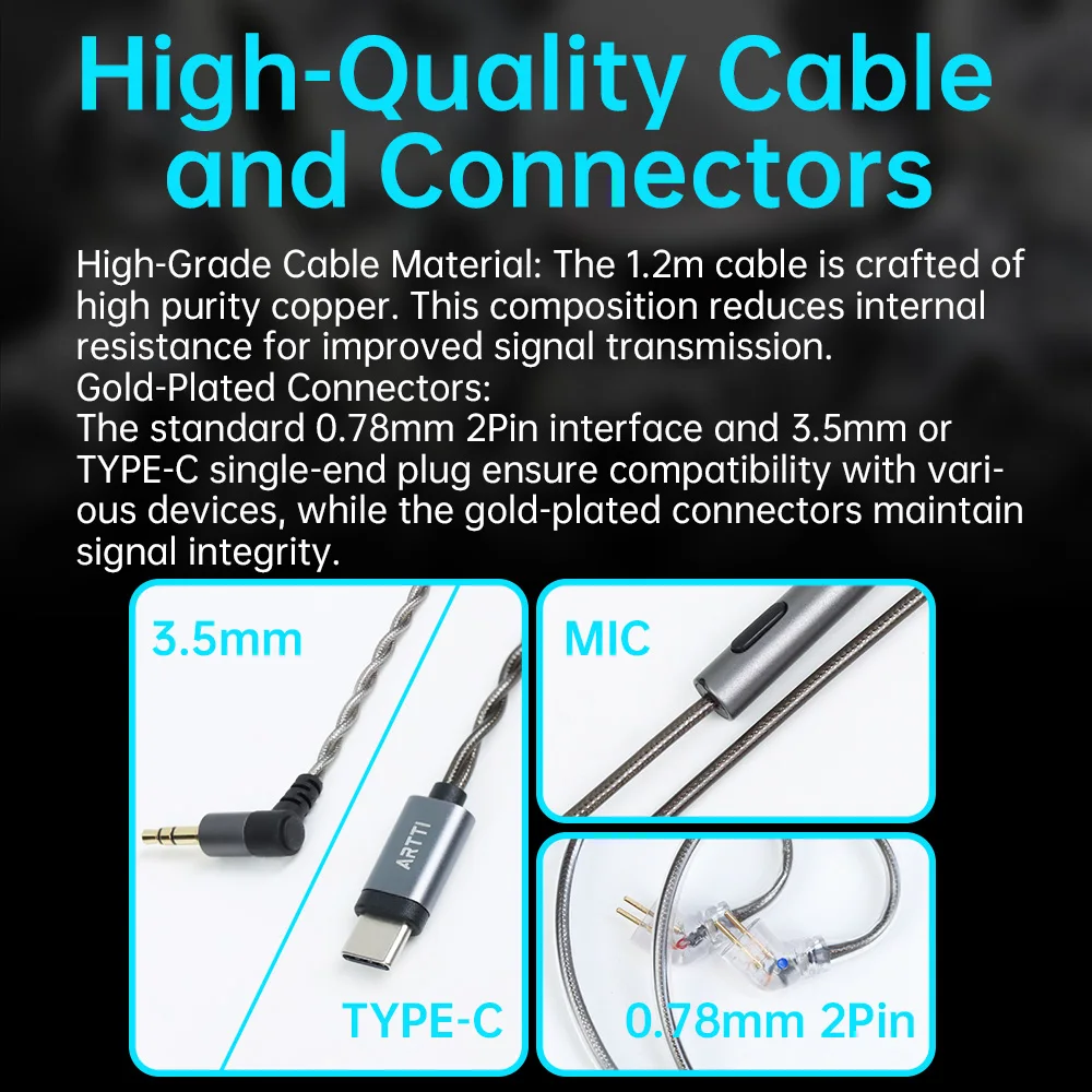 سماعات أذن HiFi ARTTI-داخل الأذن ، R3 ، 10 ، مطلي بالبريليوم ، غشاء سلكي ، سماعات مراقبة مع سدادة ديناميكية ، جديدة