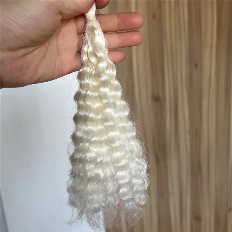 Good Quality New Mohair Curly White Color for Reborn Baby Dolls /Bjd Doll Black Brown Colors Bbay Reborn Real Mohair