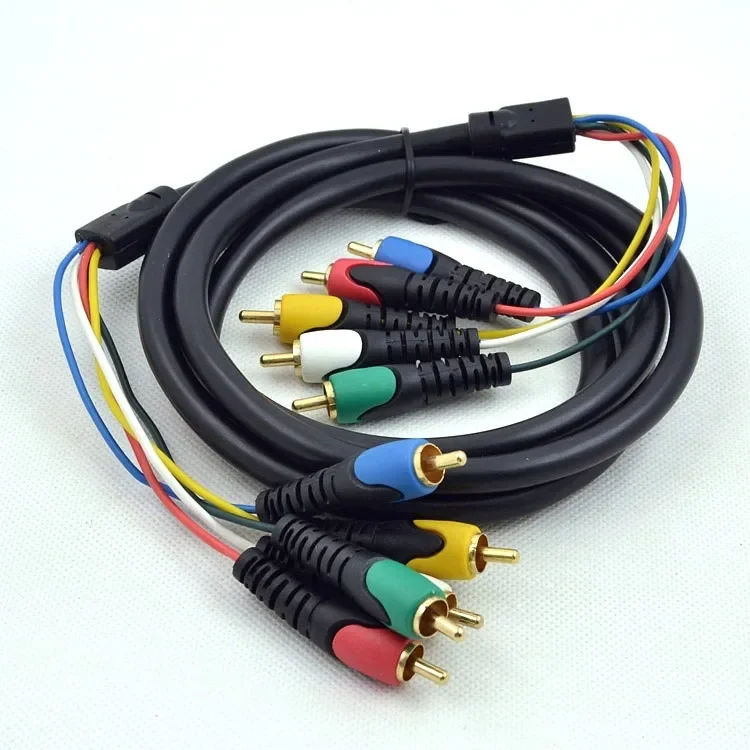 1.8m Gold  RCA PREMIUM  Component Video/Audio Cables