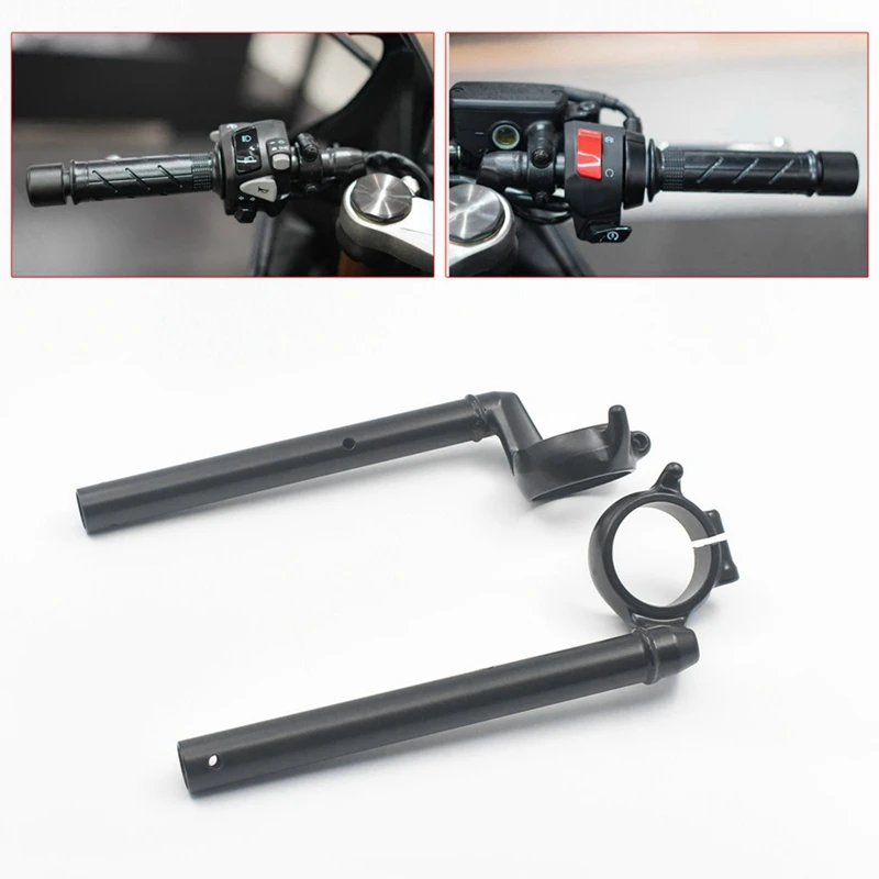 

For Honda CBR650R CBR 650R 2019-2023 Motorcycle Black Left Right Handle Bar Clip-On Fork Tube Handlebars