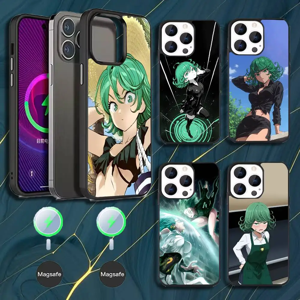 

Чехол для телефона O-One Punch Man Tatsumaki для iPhone 17,16,15,14,13,12,11, Pro, Max, Plus, Mini, Magsafe, магнитный чехол для беспроводной зарядки