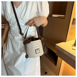 Women Summer Straw Shoulder Bag Fashion Beach Woven Handmade Crossbody Bag