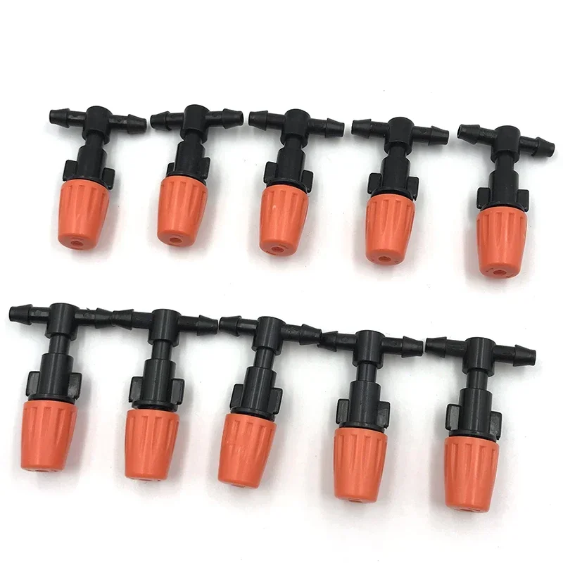 50/100pcs/lot Garden Mist Cooling System Sprayers Micro Sprinkler Head Single Nozzle Water Spray Set Mist Humidification Set