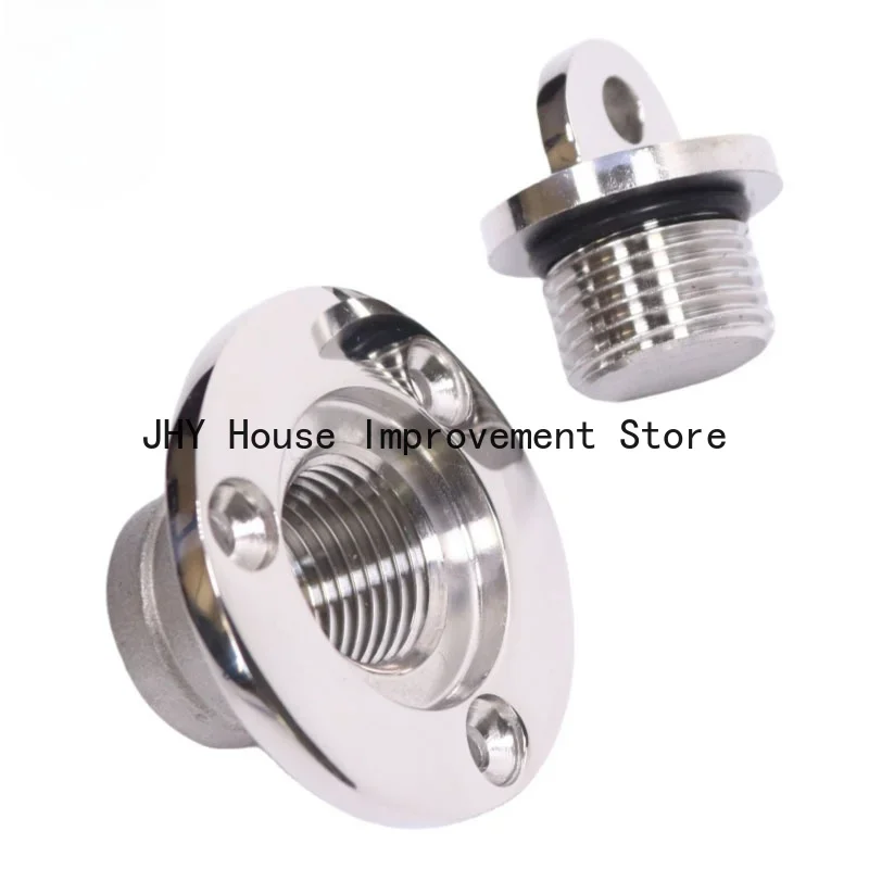 

Marine Drain Plug Drain Outlet Plug Marine Boat Parts Stainless Steel Drain Plugs Leak Proof Safety Plug Thread Boat Plugs