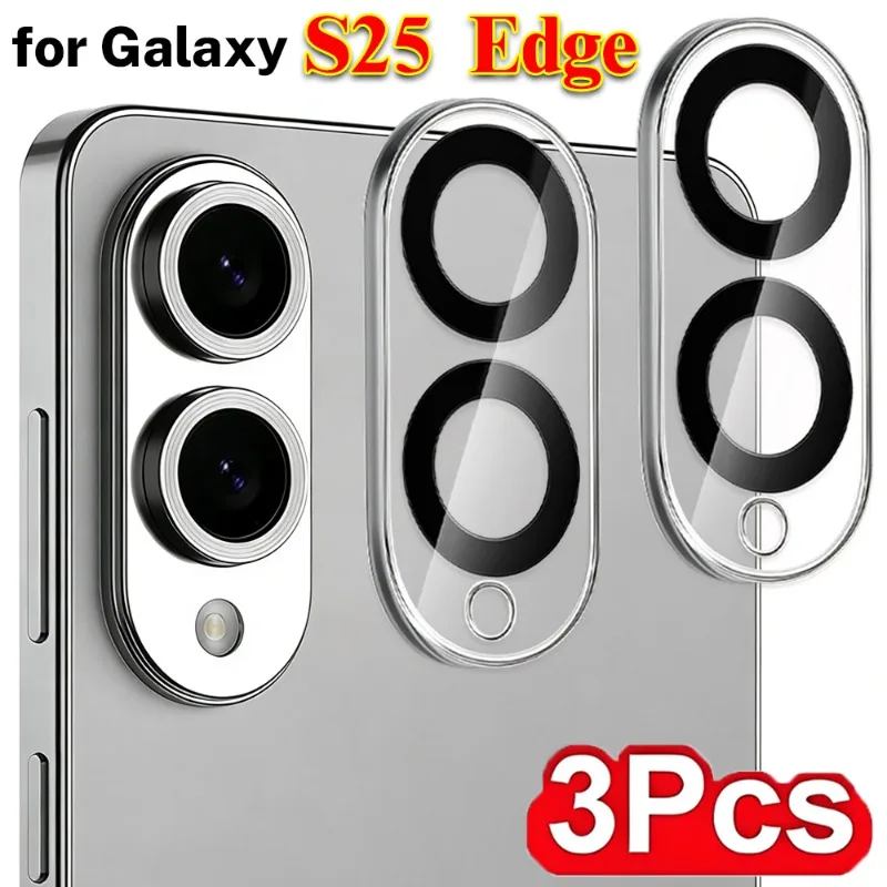 

1-3PCS For Samsung Galaxy S25 Edge Tempered Glass Camera Protectors HD Clear Lens Protective Films for Samsung Galaxy S25 Edge