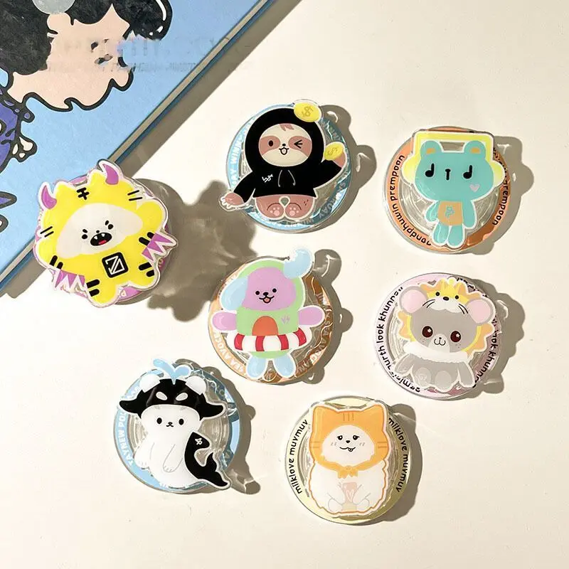 GMMTV Ohmnanon BounPrem Joogdunk Cosplay Magnetische Houder Cartoon Telefoon Grip Tok Stand Beugel Acryl Ondersteuning Frame Accessoires