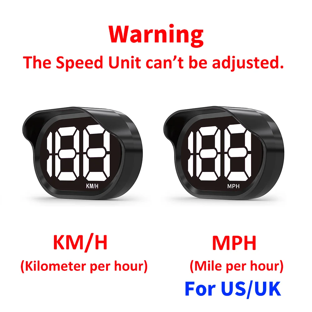 KWHUD Hud رئيس يصل عرض GPS عداد السرعة الرقمي للسيارة كابل يو اس بي التوصيل للعب مقياس السرعة KM/H MPH اكسسوارات السيارات الإلكترونية