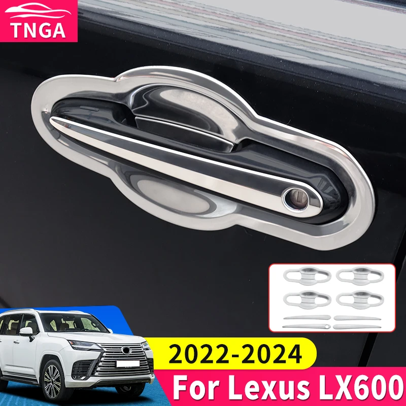 For Lexus Lx600 Lx500d 2022 2023 2024 Styling Upgrade Decoration Chrome Door Handle Stainless Steel Accessories Modification