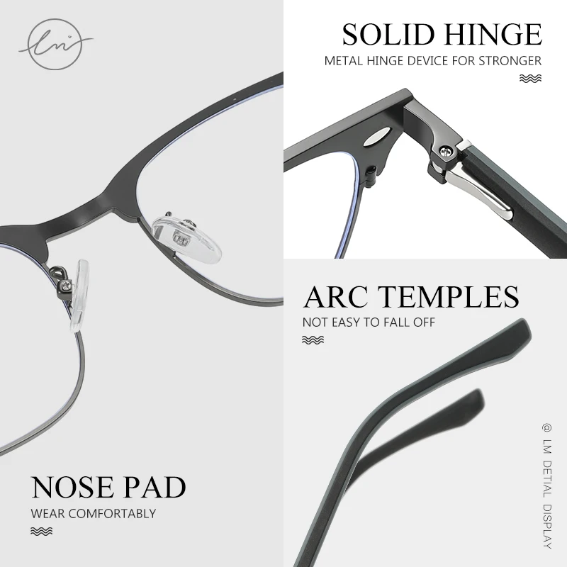 LM 3 في 1 الوجه على النظارات الشمسية الرجال المغناطيسي الاستقطاب للرؤية الليلية والنهار كليب الكمبيوتر نظارات الضوء الأزرق حجب نظارات #5