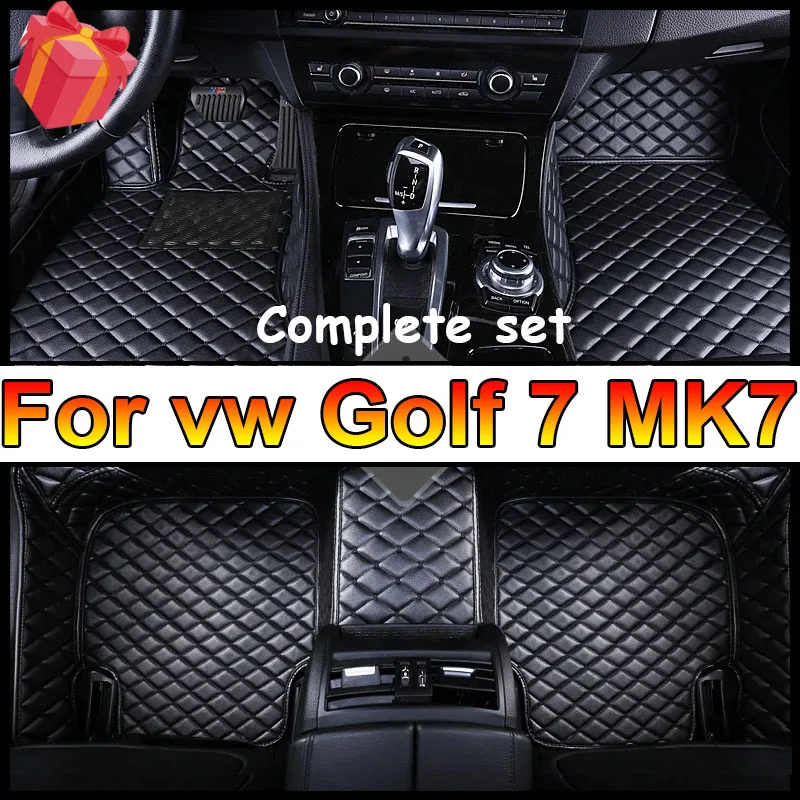 

Автомобильные коврики для Volkswagen vw Golf 7 MK7 2020 2019 2018 2017 2016 2015 2014 2013 Авто Стайлинг Защитные чехлы Ковры