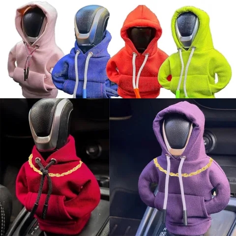 Gear Shift Hoodie Cover Shift Cover Gear Handle Decoration Fits Manual Automatic Universal Car Shift Lever Interior Decor