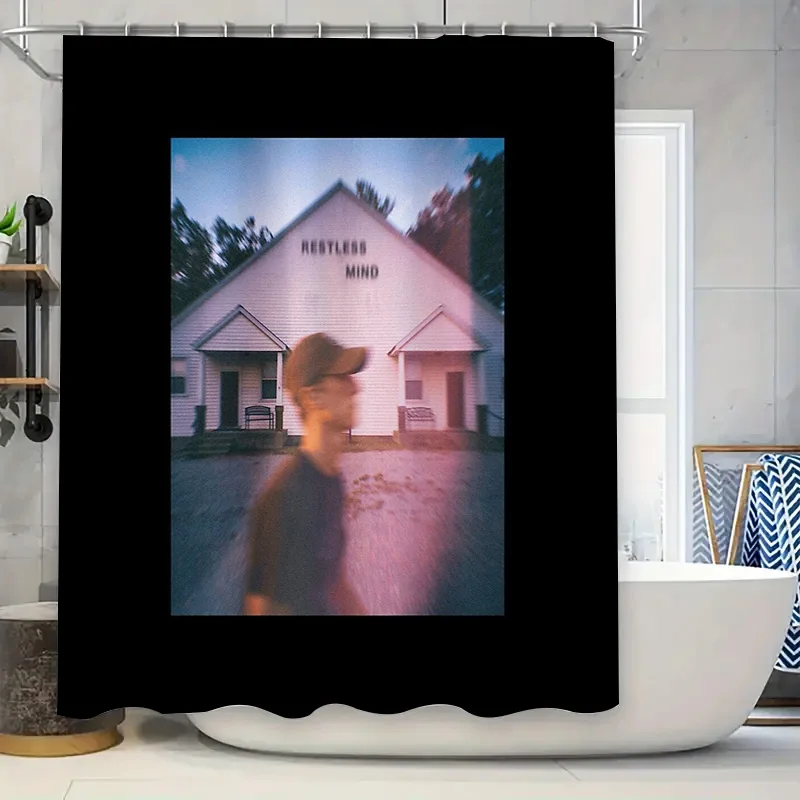 

Vintage Gothic Horror Movie Poster Shower Curtain Spooky Halloween Decor Bathroom Set Dark Aesthetic Film Fan Gift Home Decor