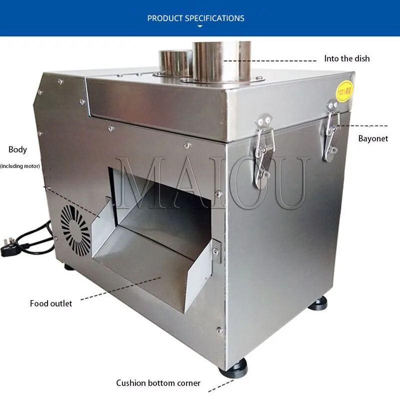 Novo tipo de fatiador direcional de plataforma elétrica automática/fatiador de frutas e vegetais