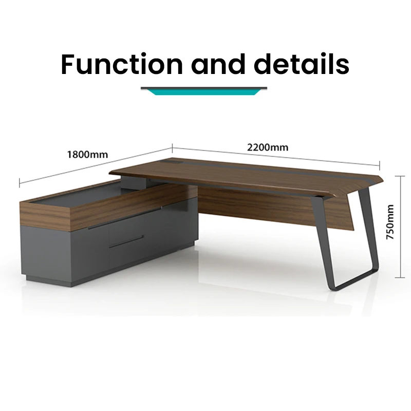 Elegant Modern Office Table Design/Solid Surface CEO Executive Desk