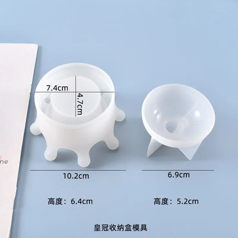 DIY Silicone Storage Tank Bottle With Lid Epoxy Resin Pot Cans Mold For Food Tea Jewelry House Container Box Silicone Crafts