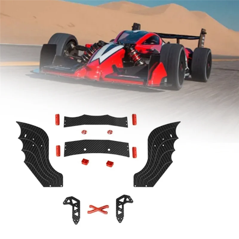 B05C-RC carros rc asa traseira de metal para arrma f1 limitado 1/7 rc carro rc peças atualização