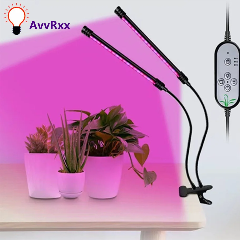 

AvvRxx LED Grow Light USB PhytoLamp Full Spectrum 5V Phyto Lamp 4 Heads Plant Light for Home Plants Flower Seeds Indoor Grow Box