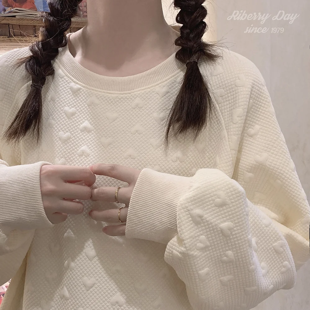 

Женские толстовки, корейские топы, повседневная уличная одежда с длинными рукавами, однотонные, легкие, весенне-осенние, новые, универсальные, облегающие, гладкие