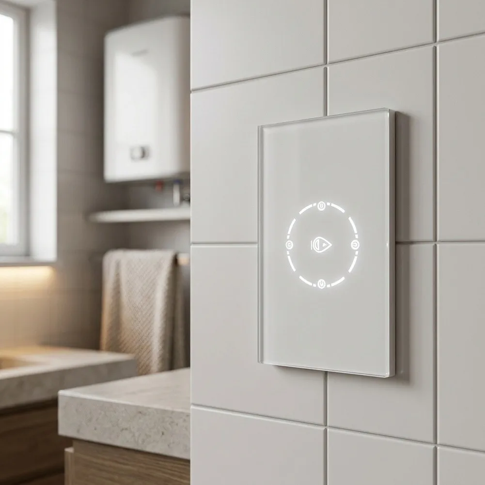 For Smart for Home Automation for Smart WiFi Boiler Switch Voice Control Switch 4400W Load Capacity Touch Control Interface